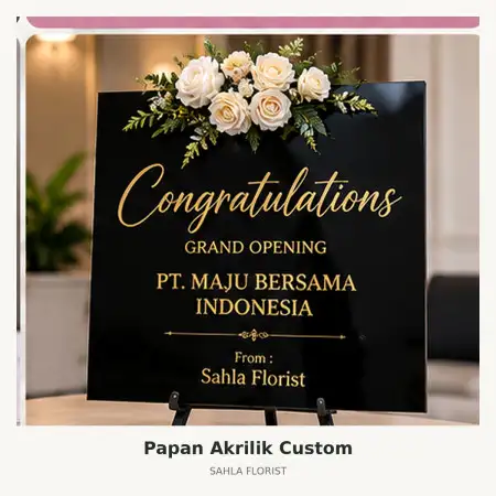 Papan Bunga Akrilik Pier Pasuruan
